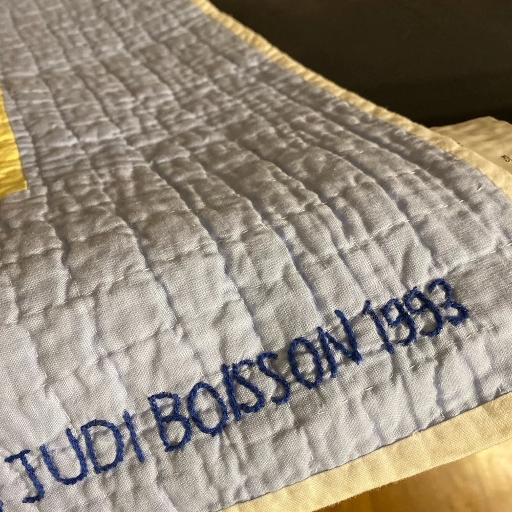 JUDI BOISSON UNIQUE baby crib quilt